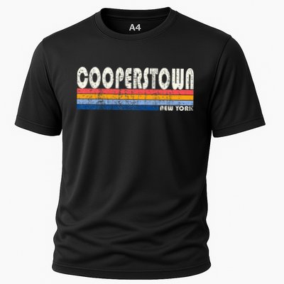 Vintage 70s 80s Style Cooperstown Cooling Performance Crew T-Shirt