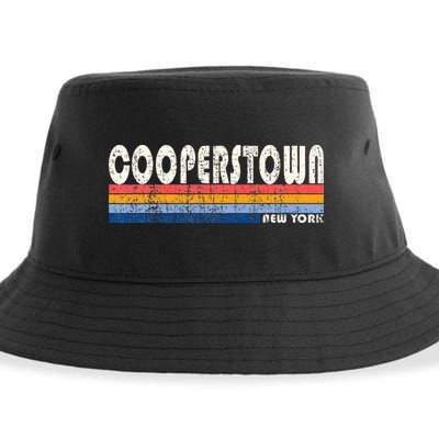 Vintage 70s 80s Style Cooperstown Sustainable Bucket Hat