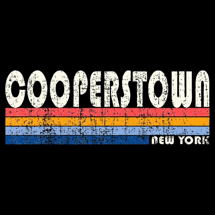 Vintage 70s 80s Style Cooperstown Bucket Hat