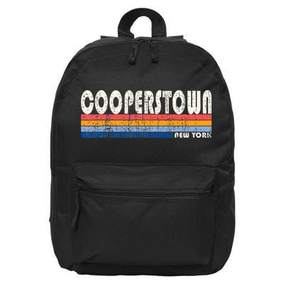 Vintage 70s 80s Style Cooperstown 16 in Basic Backpack