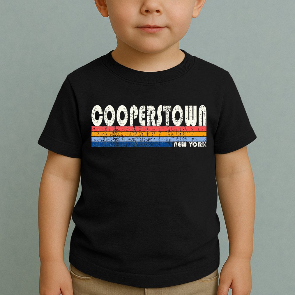 Vintage 70s 80s Style Cooperstown Toddler T-Shirt