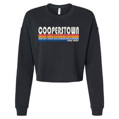 Vintage 70s 80s Style Cooperstown Cropped Pullover Crew