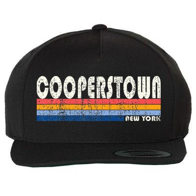 Vintage 70s 80s Style Cooperstown Wool Snapback Cap