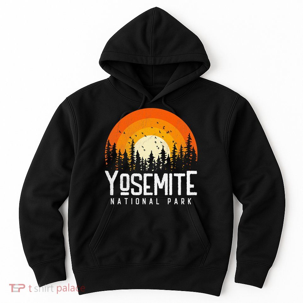 Vintage 70s 80s Yosemite US National Park Retro Style Hoodie