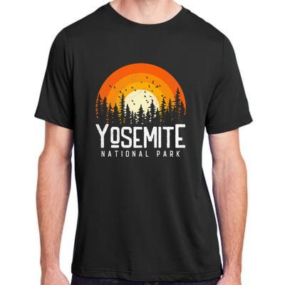 Vintage 70s 80s Yosemite US National Park Retro Style Adult ChromaSoft Performance T-Shirt