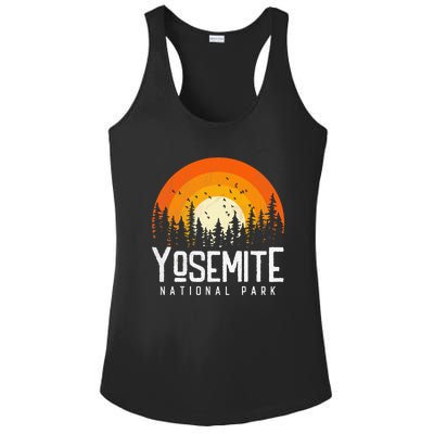 Vintage 70s 80s Yosemite US National Park Retro Style Ladies PosiCharge Competitor Racerback Tank