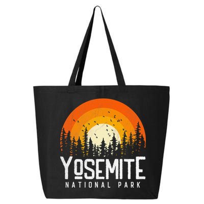 Vintage 70s 80s Yosemite US National Park Retro Style 25L Jumbo Tote