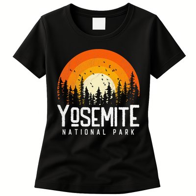 Vintage 70s 80s Yosemite US National Park Retro Style Womens T-Shirt