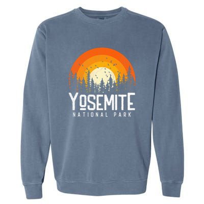 Vintage 70s 80s Yosemite US National Park Retro Style Garment-Dyed Sweatshirt