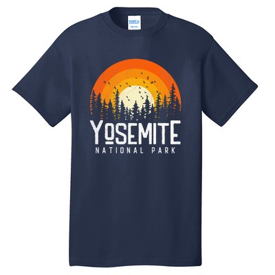 Vintage 70s 80s Yosemite US National Park Retro Style Tall T-Shirt