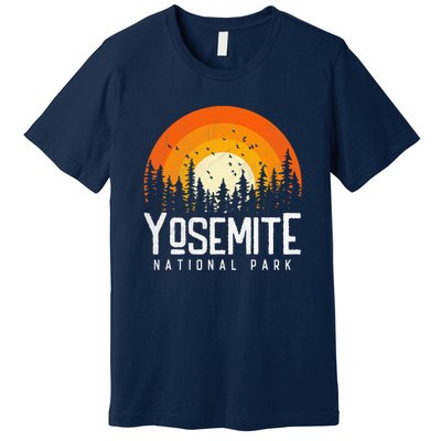 Vintage 70s 80s Yosemite US National Park Retro Style Premium T-Shirt