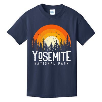 Vintage 70s 80s Yosemite US National Park Retro Style Kids T-Shirt