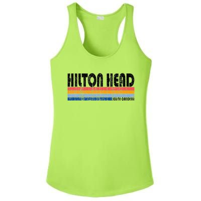 Vintage 70s 80s Style Hilton Head South Carolina Ladies PosiCharge Competitor Racerback Tank