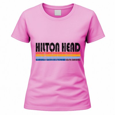 Vintage 70s 80s Style Hilton Head South Carolina Women's T-Shirt