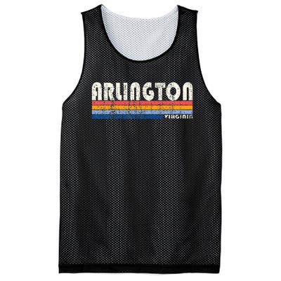 Vintage 70s 80s Style Arlington Va Mesh Reversible Basketball Jersey Tank