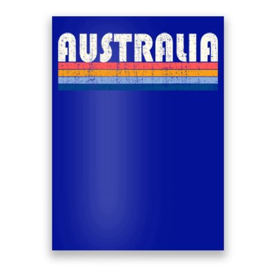 Vintage 70s 80s Style Australia Cute Gift Poster