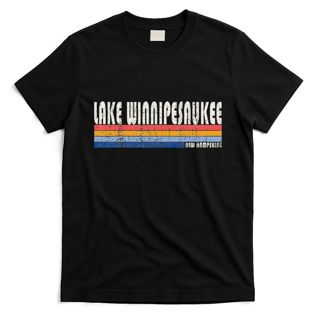 Vintage 70s 80s Style Lake Winnipesaukee Nh T-Shirt