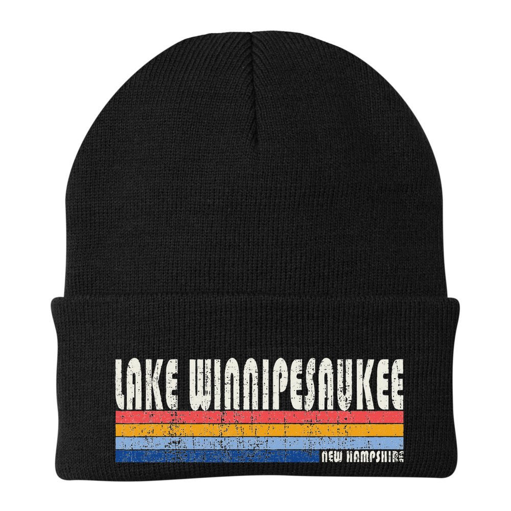 Vintage 70s 80s Style Lake Winnipesaukee Nh Beanie