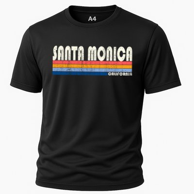 Vintage 70s 80s Style Santa Monica Ca Funny Gift Performance Shirt