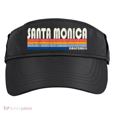 Vintage 70s 80s Style Santa Monica Ca Funny Gift Adult Drive Performance Visor