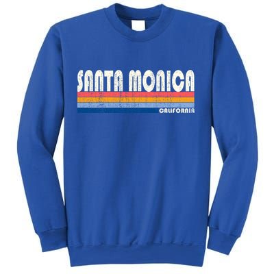 Vintage 70s 80s Style Santa Monica Ca Funny Gift Sweatshirt