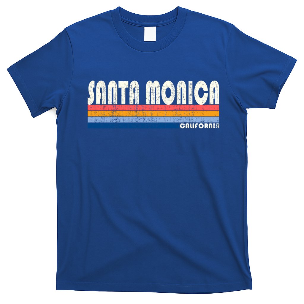 Vintage 70s 80s Style Santa Monica Ca Funny Gift T-Shirt