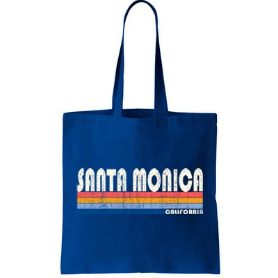 Vintage 70s 80s Style Santa Monica Ca Funny Gift Tote Bag