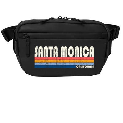 Vintage 70s 80s Style Santa Monica Ca Funny Gift Crossbody Pack