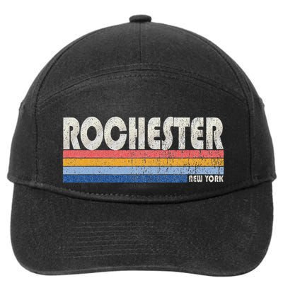 Vintage 70s 80s Style Rochester Ny 7-Panel Snapback Hat