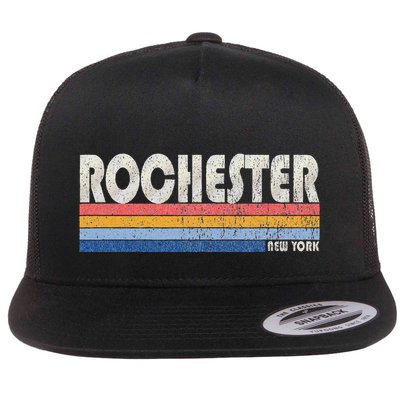 Vintage 70s 80s Style Rochester Ny Flatbill Hat