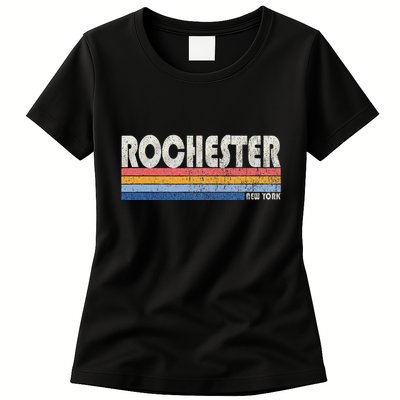 Vintage 70s 80s Style Rochester Ny Womens T-Shirt