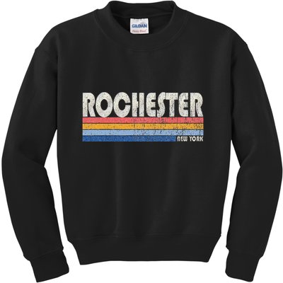 Vintage 70s 80s Style Rochester Ny Kids Sweatshirt