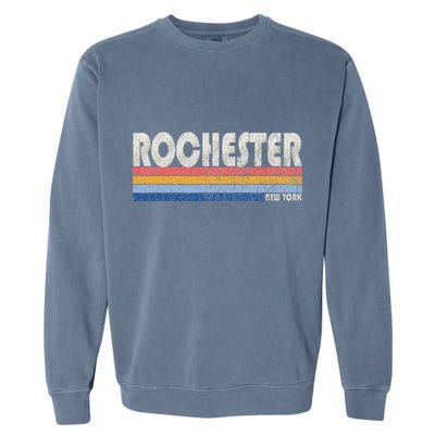 Vintage 70s 80s Style Rochester Ny Garment-Dyed Sweatshirt