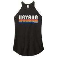 Vintage 70s 80s Style Havana Cuba Women's Perfect Tri Rocker Tank