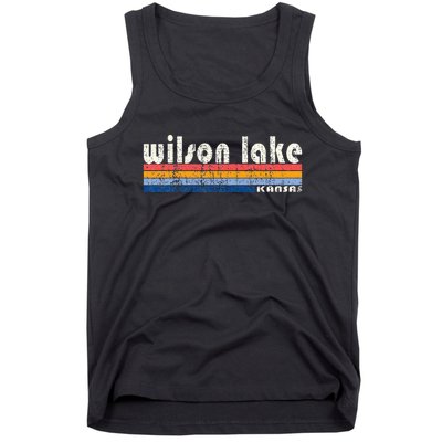 Vintage 70s 80s Style Wilson Lake Ks Tank Top