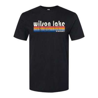 Vintage 70s 80s Style Wilson Lake Ks Softstyle® CVC T-Shirt