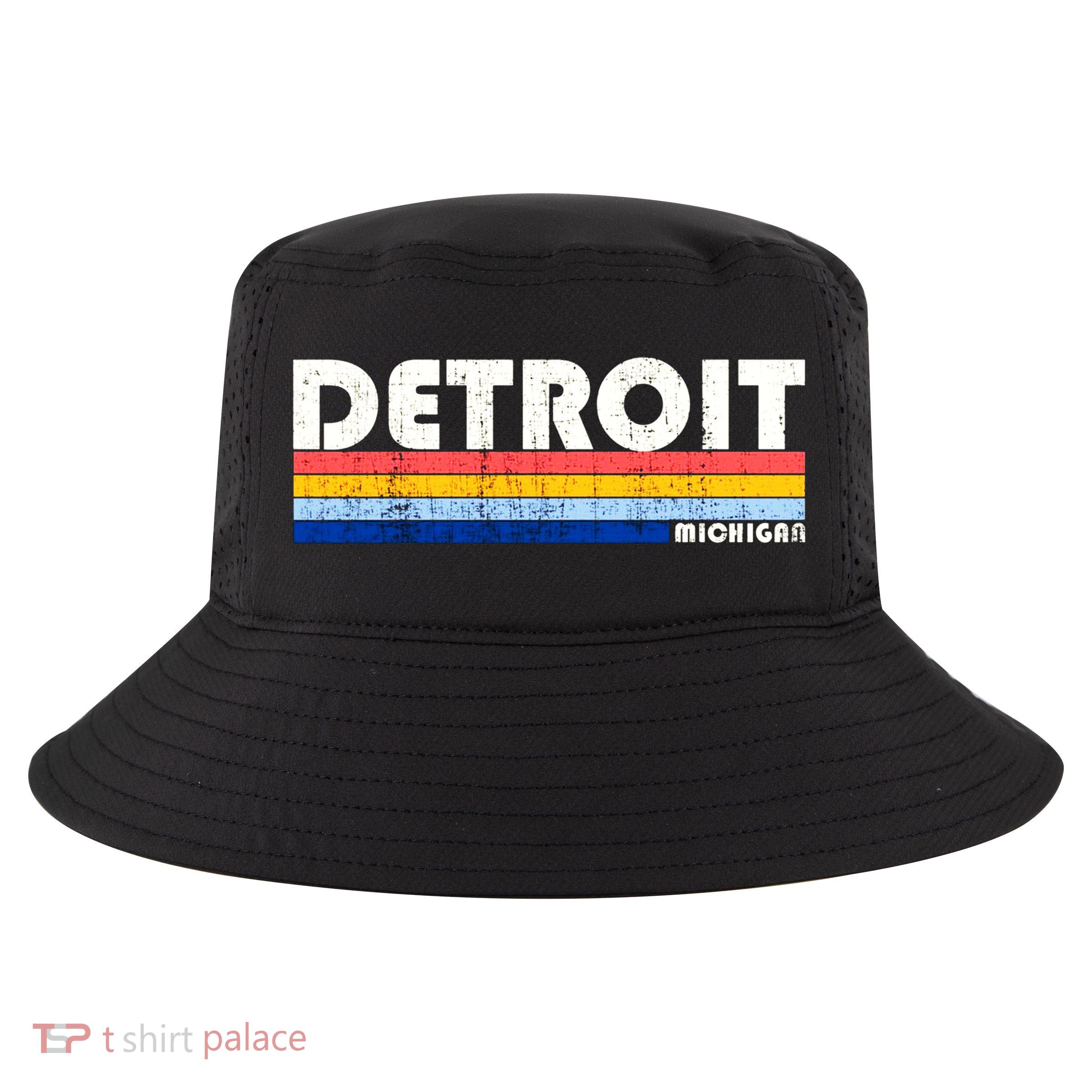 Vintage 70s 80s Style Detroit Mi Great Cool Comfort Performance Bucket Hat