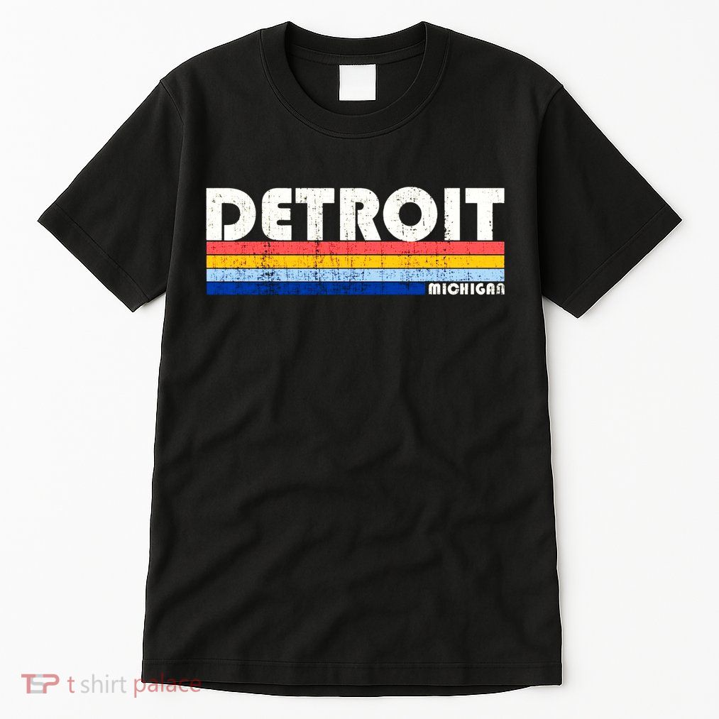 Vintage 70s 80s Style Detroit Mi Great Tall T-Shirt