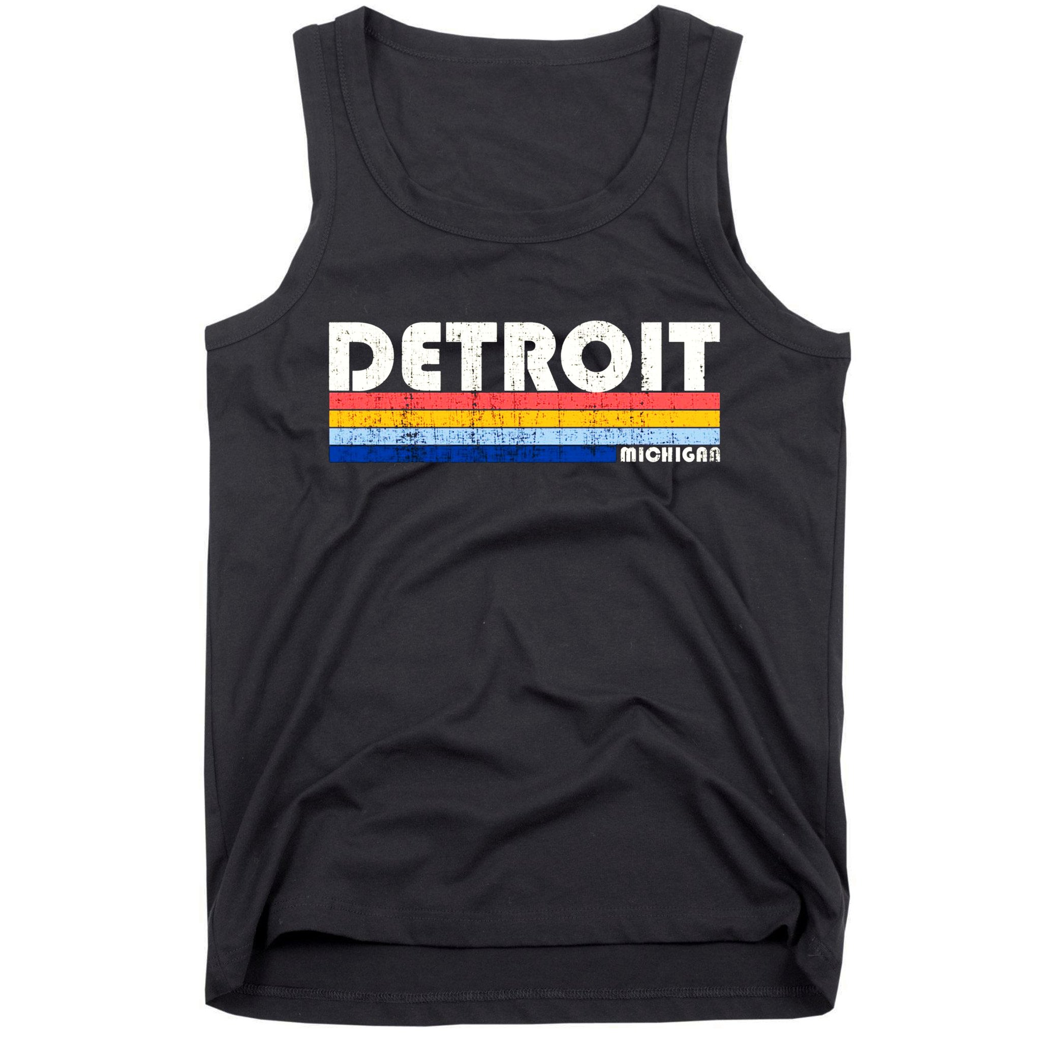 Vintage 70s 80s Style Detroit Mi Great Tank Top