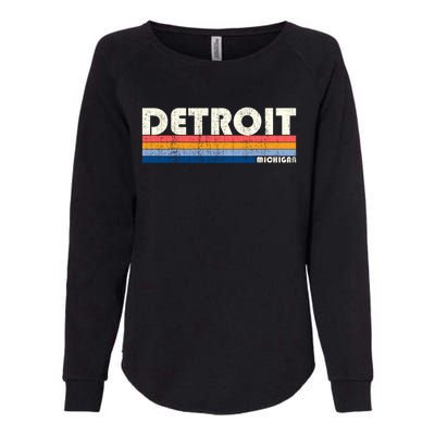 Vintage 70s 80s Style Detroit Mi Great Gift Womens California Wash Sweatshirt