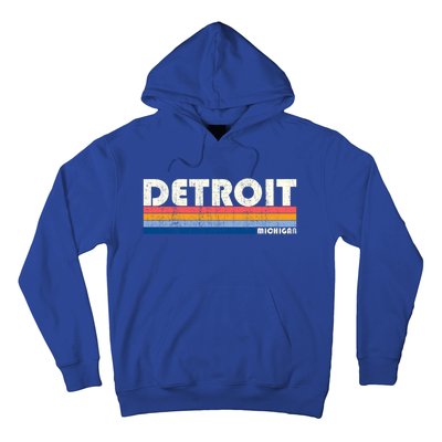 Vintage 70s 80s Style Detroit Mi Great Gift Hoodie