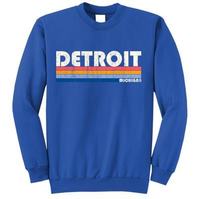 Vintage 70s 80s Style Detroit Mi Great Gift Sweatshirt