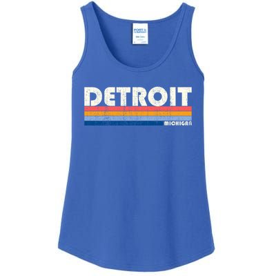 Vintage 70s 80s Style Detroit Mi Great Gift Ladies Essential Tank