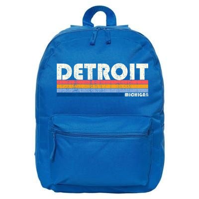 Vintage 70s 80s Style Detroit Mi Great Gift 16 in Basic Backpack