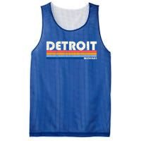 Vintage 70s 80s Style Detroit Mi Great Gift Mesh Reversible Basketball Jersey Tank