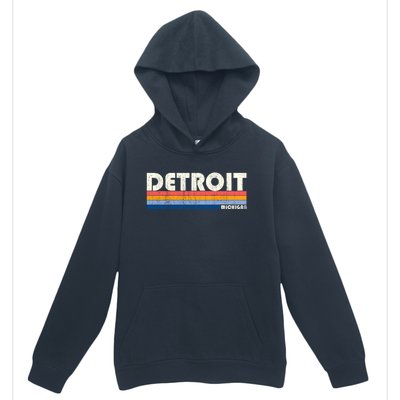 Vintage 70s 80s Style Detroit Mi Great Gift Urban Pullover Hoodie