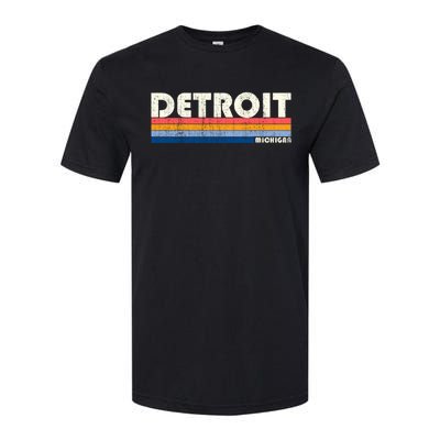 Vintage 70s 80s Style Detroit Mi Great Gift Softstyle® CVC T-Shirt