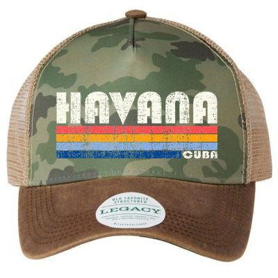 Vintage 70s 80s Style Havana Cuba Legacy Tie Dye Trucker Hat
