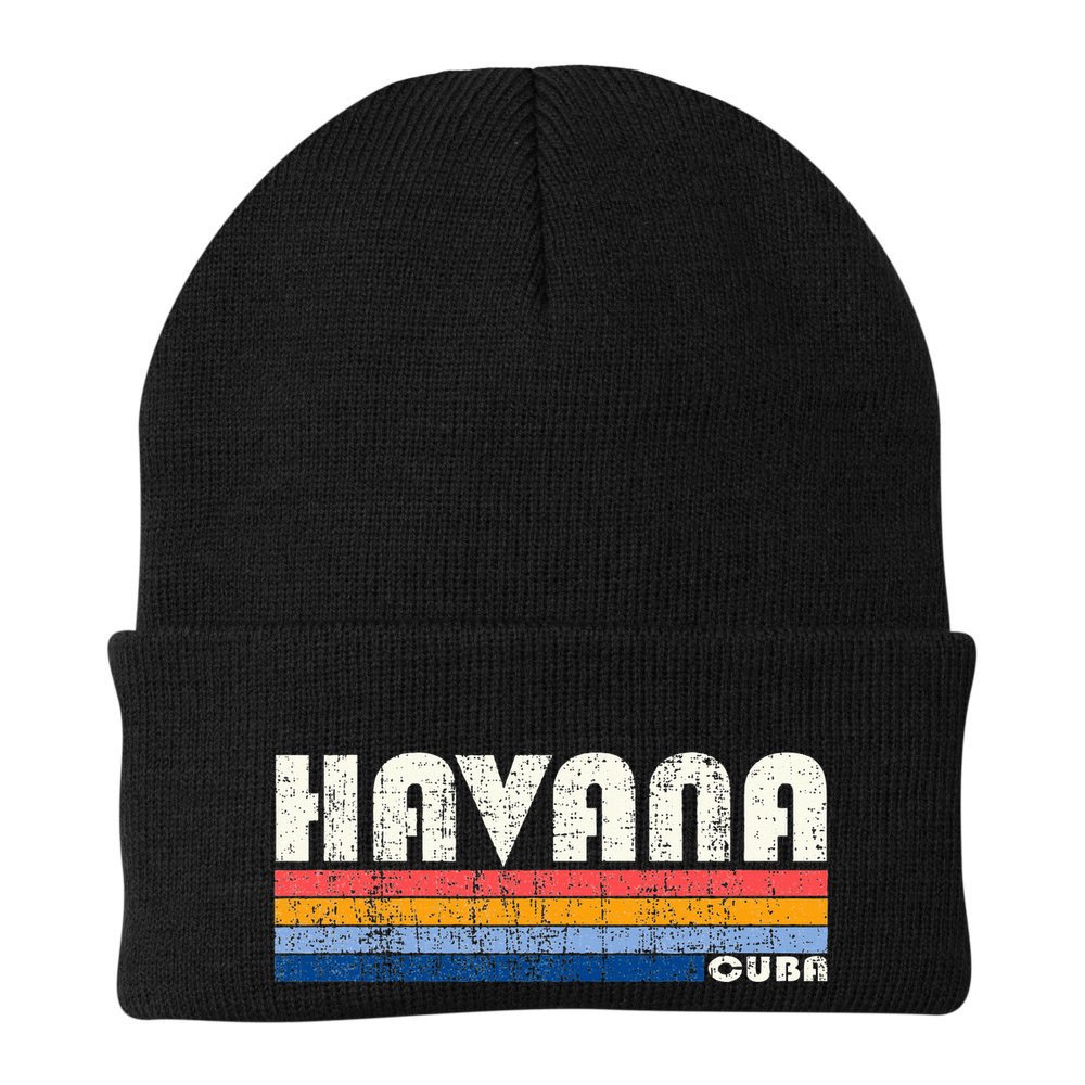 Vintage 70s 80s Style Havana Cuba Beanie