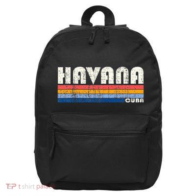 Vintage 70s 80s Style Havana Cuba 16 in Basic Backpack